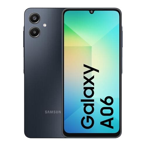 Samsung Galaxy A06 (Black, 4GB RAM, 64GB Storage)| 50 MP Main Camera| Upto 8GB RAM with RAM Plus| MediaTek Helio G85| 5000 mAh Battery Knox Vault: Security & Privacy| Fingerprint Sensor
