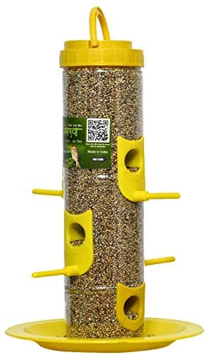 Skybeings Bird Feeder for Bird Food Large 4 Piece_Yellow 2
