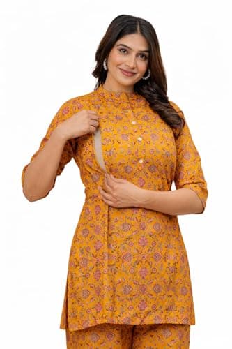 Women Printed Cotton Co Ord Set for Women || Casual & Festive Indo-Western Outfit || Kurta Pant Set