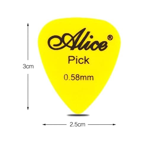 Right Gear Alice 5 pcs Guitar Plectrums/Pick Of 0.58mm Thickness. 3