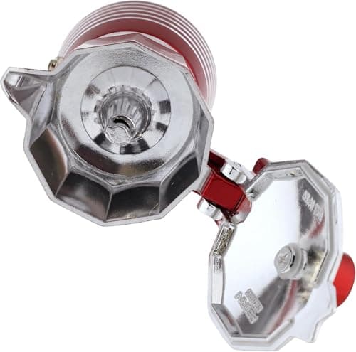 PEDRINI- Italy, Infinity Moka Pot 2 Cup Coffee Maker/Mocha Pot/Coffee Filter, Aluminium, Italian Made .(Passion Red, 2 Cup) 2