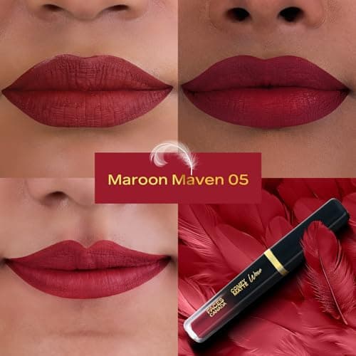 FACES CANADA Comfy Matte Wow Liquid Lipstick - The Bold Edit, (3.8ml x 2) | Cocoa Crush 07 + Maroon Maven 05 | Long Lasting | Matte Finish | Lipstick Combo | Pack of 2 4
