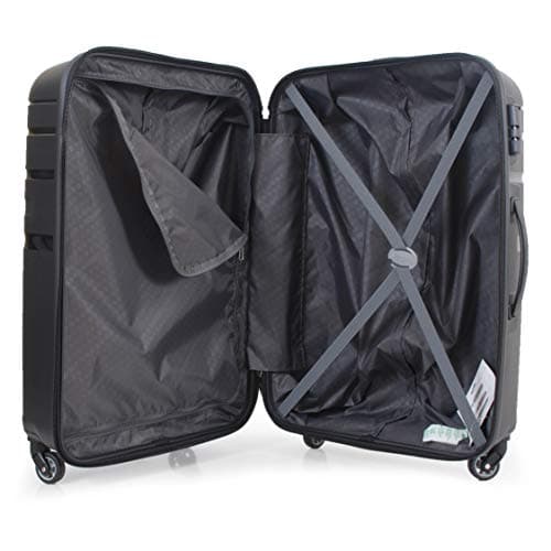 American Tourister Medium Trolley Bag for Travel | Upland Spinner 68 Cms Polypropylene Hardsided Check-in Luggage Bag | Suitcase for Travel | Trolley Bag for Travelling, Black 4