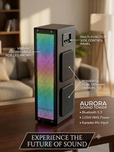 BENCLEY B-2926 Double Woofer Tower Speakers/Bluetooth Speaker/Multimedia Speaker/Home Theater with FM Pen Drive Mobile Aux Support (60 cm Height) 2