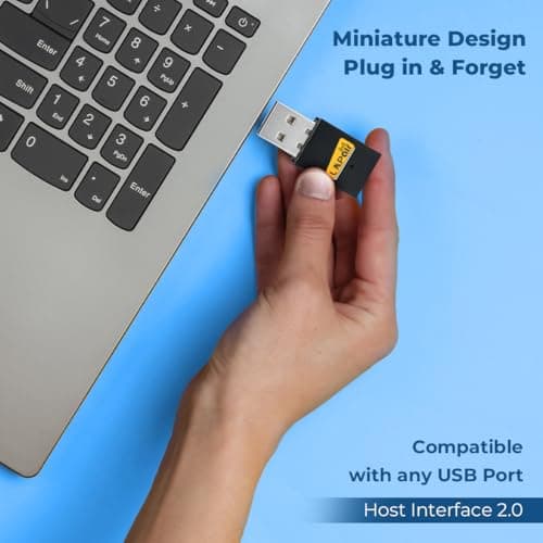 Lapcare LAPAIR Wireless Laptop 300Mbps Nano USB 2.0 Adapter, Compact WiFi Dongle for Fast Internet, Compatible with Windows, Linux, Mac, 1-Year Warranty (LWD-300, Black 4