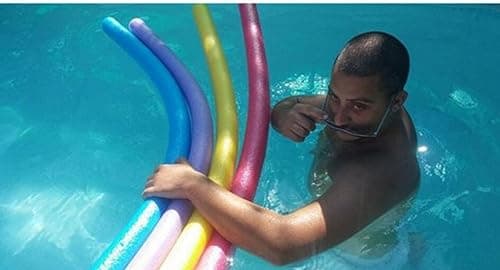 Hope Kart Swimming Pool Floater Floating Pool Noodles Set Stick Ring Foam for Kids, Adults, Multicolor, 4 Feet x 6 cm Dia, Pack of 1 5