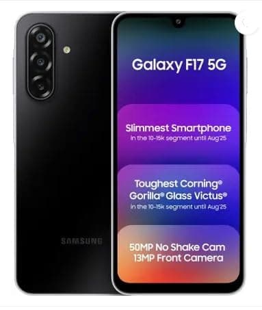 SAMSUNG Galaxy F17 5G (Neo Black, 128 GB) (6 GB RAM)