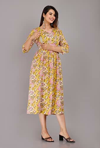Maternity Kurta (XX-Large, Yellow) 5