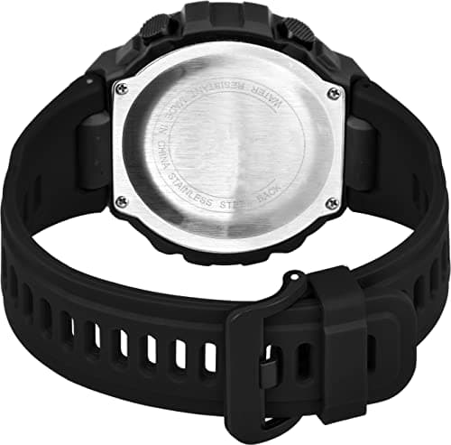 Shocknshop Digital Sports Rubber Stylish Multifunctional Electronic LED Black Dial and Band Wrist Watch for Men Boys -WCH78 (Black) 4