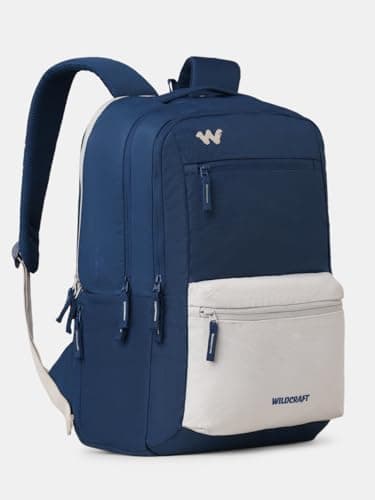 Wildcraft Ranger 45 Laptop Backpack With RainCover for Man & Women, 45L Ideal bags for men Office use/School/College Boys and Girls, 3 Compartment Bag, Navy 2