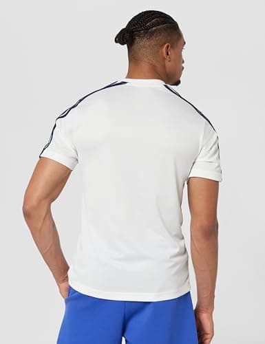 Adidas Men Polyester CLASSIC 3S TEE,Sports T-Shirts,WHITE , Medium 3