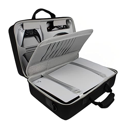 OIVO INDIA Hard Shell Water-Resistant Carry-Bag Compatible for PlayStation 5 Disc/Digital Version PS5 Bag (NOT for PS5 Slim Version)