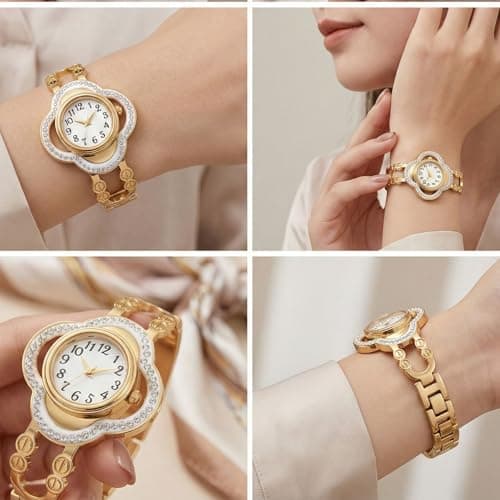 CLEO Be Bold Be You Ladies Gold Bracelet Analog Watch | Luxury Party Watch 4