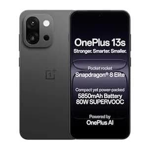 OnePlus 13s | Snapdragon® 8 Elite | Smarter with OnePlus AI | Lifetime Display Warranty | 12GB+256GB | Black Velvet