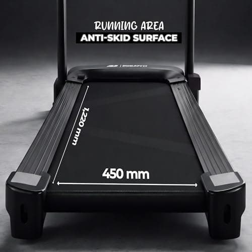 Durafit91™ Spark Multifunction 4.5 HP Peak BLDC Motorized Treadmill | 16 Km/Hr Max Speed | 120 Kg User Weight | Manual Foldable | Home Use 5