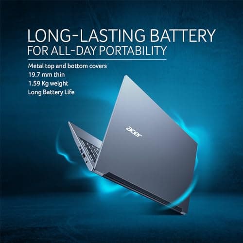 acer SmartChoice Aspire Lite, AMD Ryzen 5 5625U, 8GB RAM, 512GB SSD,FHD, 15.6"/39.62cm, Windows 11 Home, Steel Gray, 1.59 kg, AL15-41, Backlit Keyboard 4