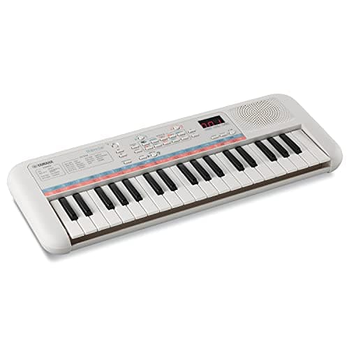 Yamaha PSS-E30 Remie Portable Mini Keyboard – 37 Keys, White, Built-in Songs, Sound Effects & Quiz Mode, Lightweight, Ideal for Kids & Early Learners