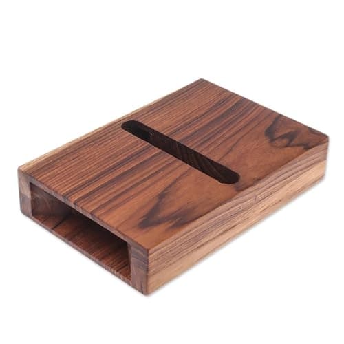 Professional Wood Craft ᵀᴹ Bamboo Mobile Stand Speaker Amplifier | Zero Power Wooden Acoustic Sound Booster | Loud Sound Amplifier Dock with Mobile Stand Holder for Desk, Home & Office