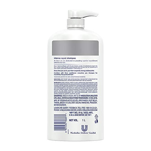 Dove Intense Repair Shampoo For Dry & Damaged Hair, 1 Ltr 3