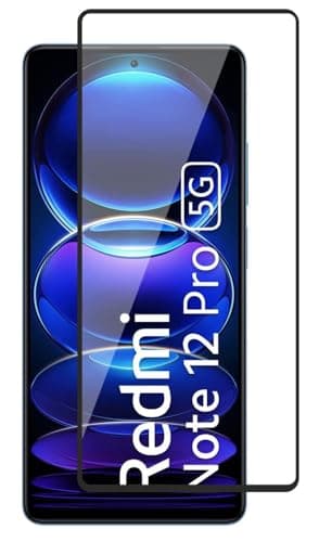 JGD PRODUCTS for Redmi Note 12, Redmi Note 12 Pro, Redmi Note 12 Pro Plus Tempered glass Screen Protector with Full Edge Protection and Easy Installation Kit
