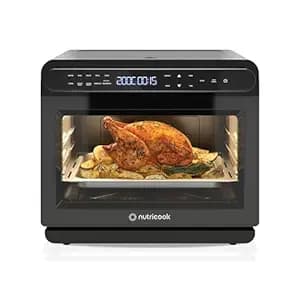 Nutricook Steami X 24L Black (Steam + Air Fryer Oven) with 10-in-1 functions like Steam Cook, Steam Roast, Air Fry, Bake, Sterilize & more. Steam + Convection technology, 2200W power, 2-year warranty