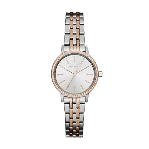 Armani Exchange Womens 30 mm Lola Silver Dial Stainless Steel Analog Watch - AX5542