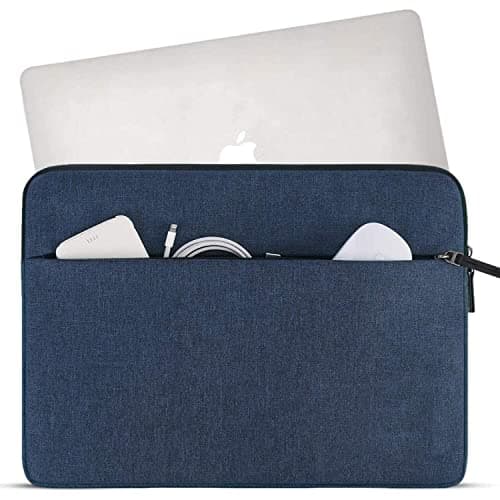 Dynotrek Elite 14.6 inch Laptop Sleeve Case Protective Soft Padded Zipper Cover Carrying Computer Hand Bag Compatible for Most MacBook Pro Notebook Chromebook Tablet Ultrabook -(Denim Blue) 2