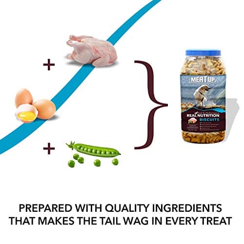 Meat Up Dog Treats Biscuits, Mutton Flavour (500g + 500g) Total 1Kg Pack 5