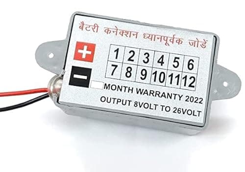 ERH India 12v/24v 3 USB Mobile Phone Charger with 52MM Battery Clip Adapter for Portable Power Banks, Mobile Phones, Tablets and iPads etc. 3