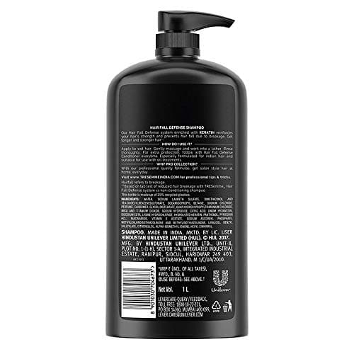 Tresemme Hair Fall Defence Shampoo, With Keratin Protein, Upto 97% Less Hair Breakage, 1 Ltr 3