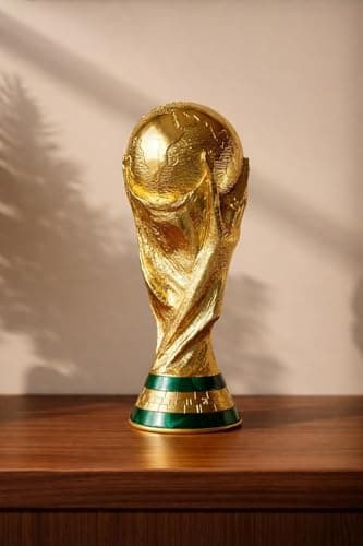 FI FA Football Trophy Cup Showpiece | Soccer Championship Replica Statue for Home Decor, Office Table & Study Desk | Sports Theme Decorative Gift for Men & Boys