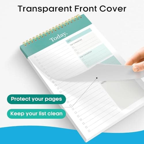 AccuPrints A5 To Do List Notepad - Daily Planner Undated 50 Sheets/100 Pages Tear Off, 5.8" x 8.2" | Planning Memo Pad | Checklist Productivity Note Pad for Work and Personal Organized 3