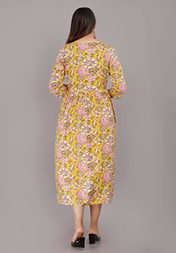 Maternity Kurta (XX-Large, Yellow) 2