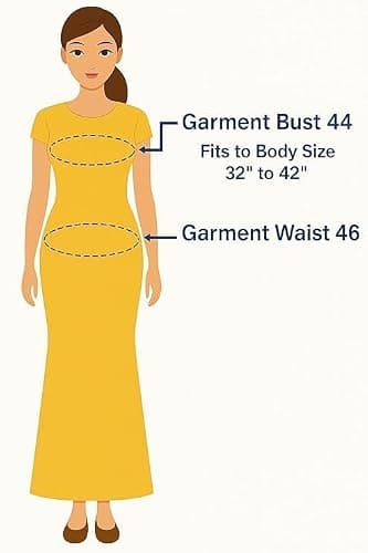 NILOUFO Women's Cotton Jaipuri Nighty Gown – Pack of 2 Rajasthani Print Night Dresses | Maxi Sleepwear with Pocket | Soft Embroidered Loungewear for Ladies (NAVYBLUE,DARKBLUE, Free Size) 2