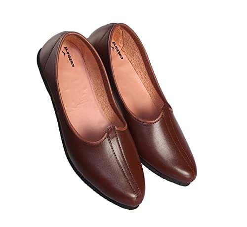 CatBird Men's Brown Traditional Ethnic Nagra | Classic Design Jalsa Mojaris Jutti 5 UK 6