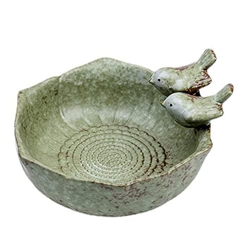 BNF® Bird Bath Garden Decor Statue Aquarium Fruit Plate Handicraft Ornaments|Home & Garden | Yard, Garden & Outdoor Living |Statues & Lawn Ornaments|1 Piece Ceramic Bird Bath Garden Decor. 2