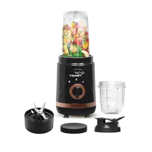 V-Guard Citius Nutri Blender (New Launch) | Bullet Mixer Grinder Juicer | 2 Leakproof Jars & Lids | 2 Years Product & Motor Coverage by V-Guard | 400 W Copper Motor | Up to 22,000 RPM