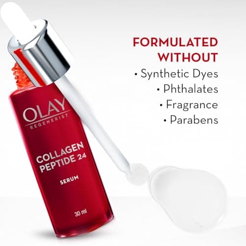 Olay Collagen Peptide Face Serum | Smooth and Plump Skin | With Collagen and Niacinamide l Normal, Oily, Dry & Combination Skin l Paraben & Sulphate free | 30ml 5