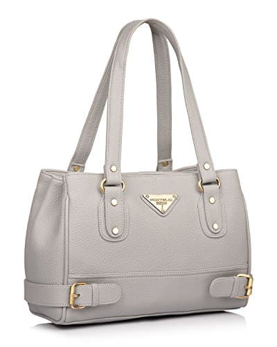 Fostelo Women's Nightingale Satchel Tote Handbag for Women | Ladies Purse | Stylish Shoulder Bag | Gift For Women | Grey