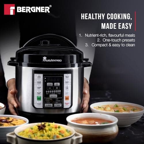 Bergner MasterPro 3L Electric Pressure Cooker | 3L Non-Stick Multicook Pot | 18 Preset Menu | Delay Timer | Use as Pressure Cooker, Slow Cooker, Yogurt Maker (2 Years Warranty) 5