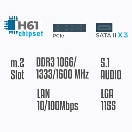 Cyntexia Computer Desktop PC (Core i5-2400 / 08GB RAM / 240GB SSD/HDMI/VGA/Ethernet/HD Graphics 2000) Basic Software Installed (Black) 5