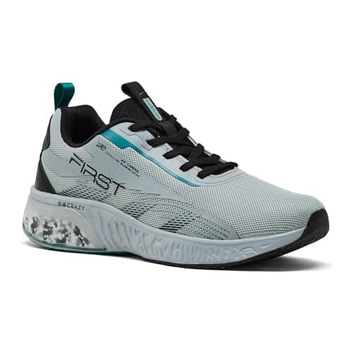 Campus Men's First Running Shoes L.Gry/BLK - 9UK/India