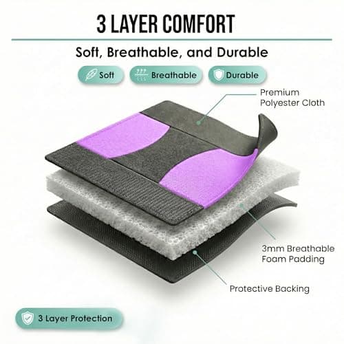FH Group FB050114 Flat Cloth Seat Covers (Burgundy) Full Set with Gift – Universal Fit for Cars Trucks & SUVs 3