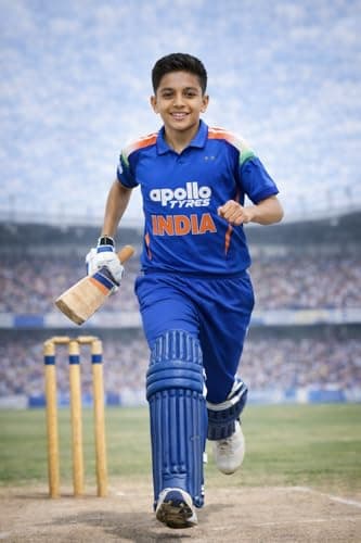 Sportigo India ODI Cricket Team Jersey 2025 for Boys/Girls (in, Age, 7 Years, 8 Years, Regular) Blue 5