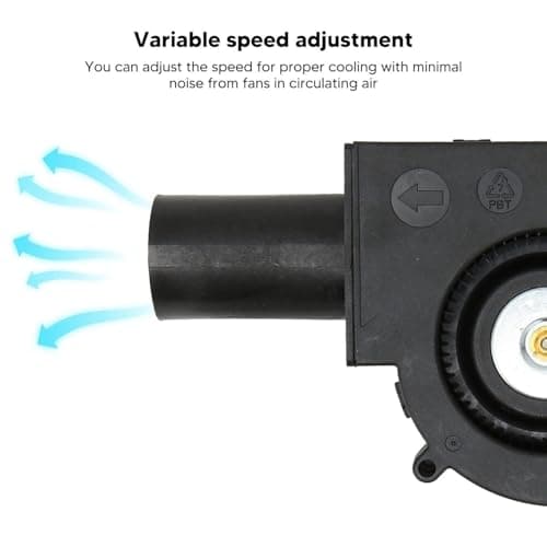 Lighting Hub 6000 RPM 12V CPU DC Blower Fan, 12 Volt Brushless Turbo Blower Cooling Fan, 97x33mm Dual Ball Bearing DC Brushless Cooling Turbo Fan for DIY Cooling Ventilation 5