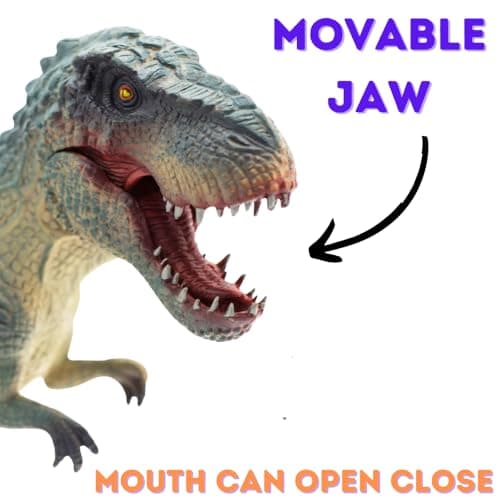 FUNFOB Dinosaur Figure Jumbo Length-33cm Dinosaur Toy Action Figure Educational Wild Animal Toys for Boys & Girls | Vastatosaurus Rex Jumbo Green 3