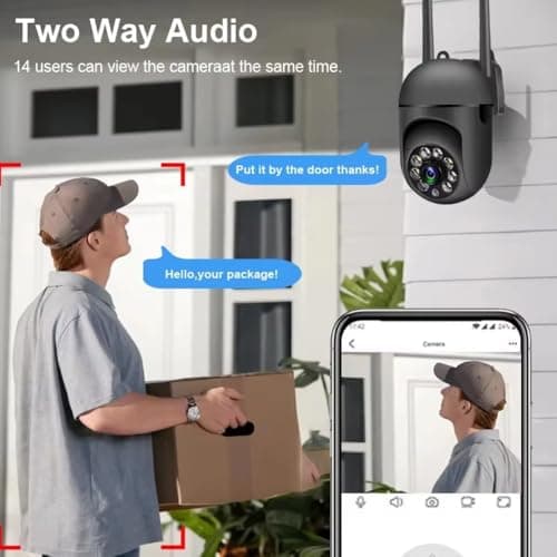 Maizic Smarthome 2K 3MP Wi-Fi Indoor Security Camera | 360� View, AI Human Detection, Motion Alerts, 2-Way Audio | Wireless CCTV for Home & Baby Monitoring (Mini FX, Black) 5