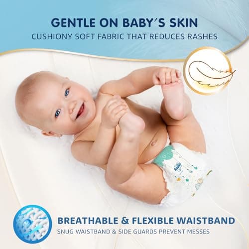 Amazon Brand – Supples Super Comfort Baby Diaper Pants | Small (4–8 kg), 70 Count | Dermatologically tested, Ultra-Thin, Soft & Breathable | Wetness Indicator, Anti-Leak, All-Night Absorbency 5