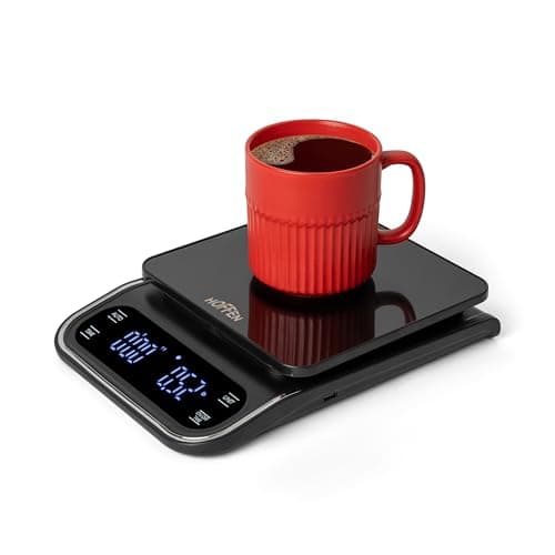 Hoffen Digital Kitchen Weighing Scale, Weight machine with Timer for use of accurate taste of coffee every time for coffee Lovers, 2 Year Warranty & Battery Included 3