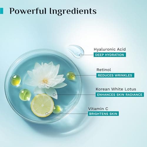 PILGRIM Korean Retinol Anti Aging Night Cream with Hyaluronic Acid & Vitamin C |Discover young, wrinkle-free & radiant skin| Anti aging cream for oily & dry skin| For Men & Women|Korean Skin Care|50gm 4